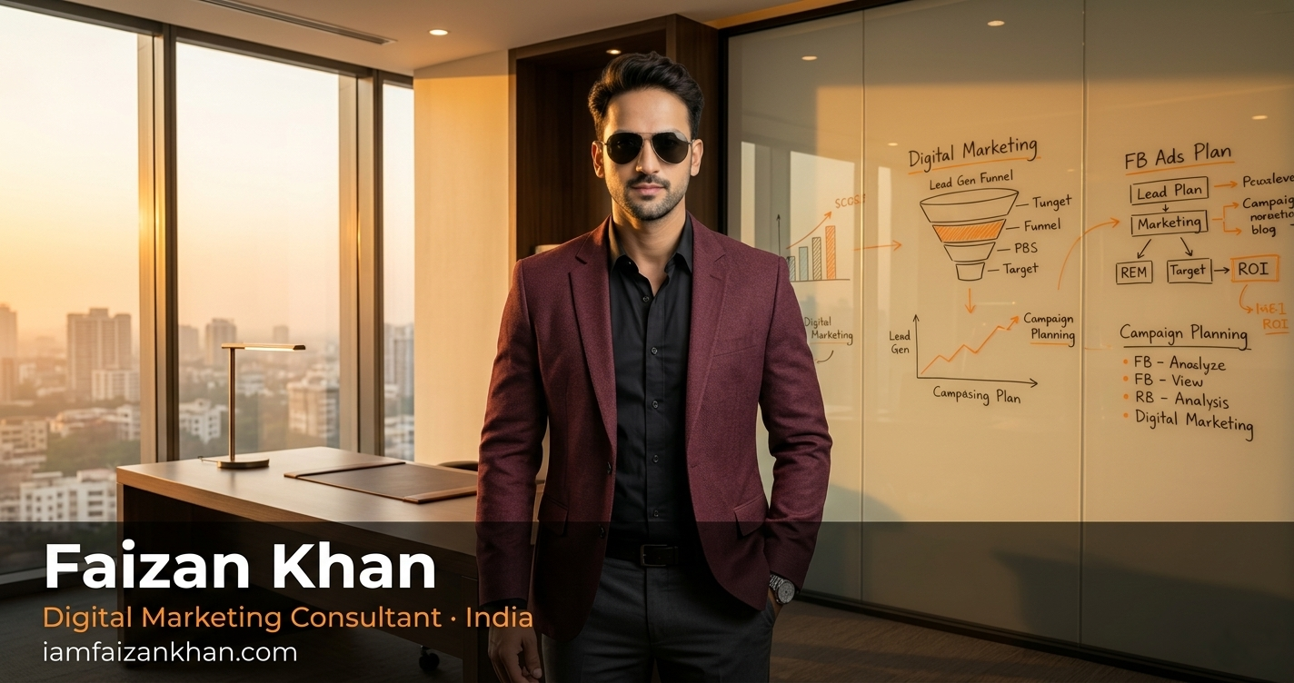Faizan Khan digital marketing consultant in India